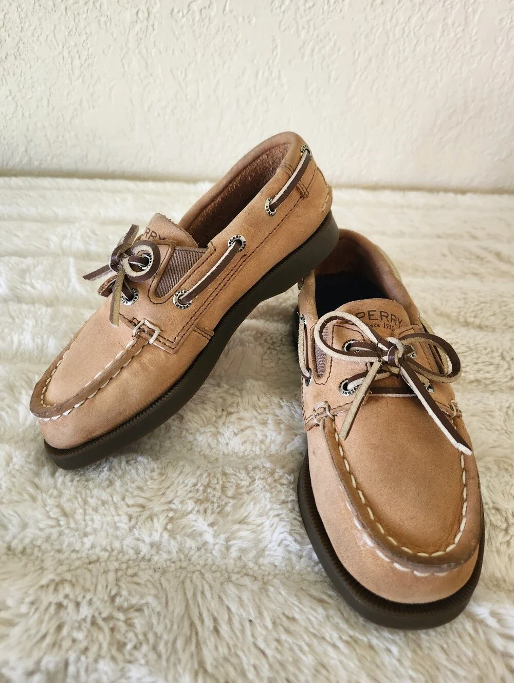 Sperry Kids' Authentic Original 2-Eye Nubuck Boat Shoe